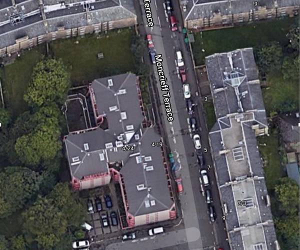 Parking on Moncrieff Terrace, EH9