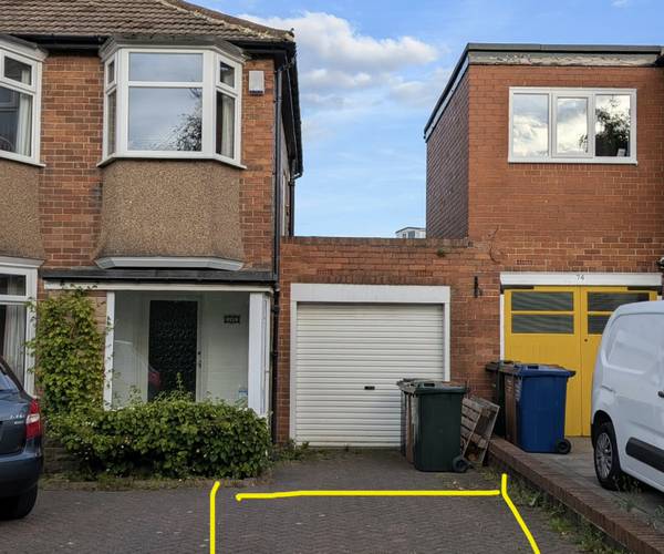 Parking on Melville Grove, NE7