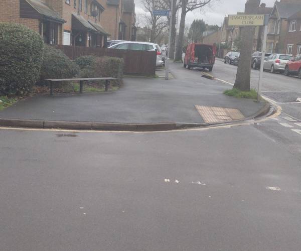 Parking on Watersplash Close, KT1