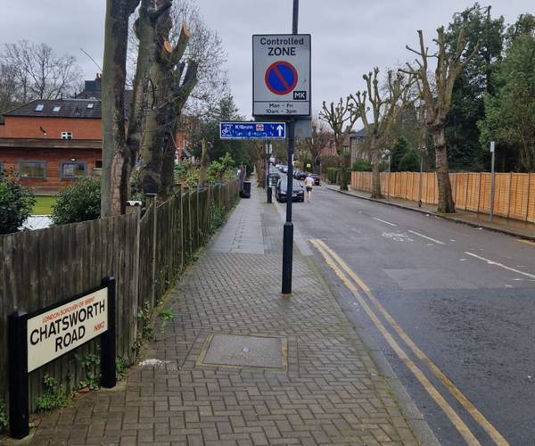 Parking on Chatsworth Road, NW2
