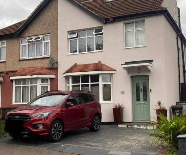 Parking on Ewanrigg Terrace, IG8