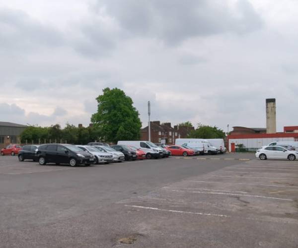 Private parking lot on Selby Road, N17