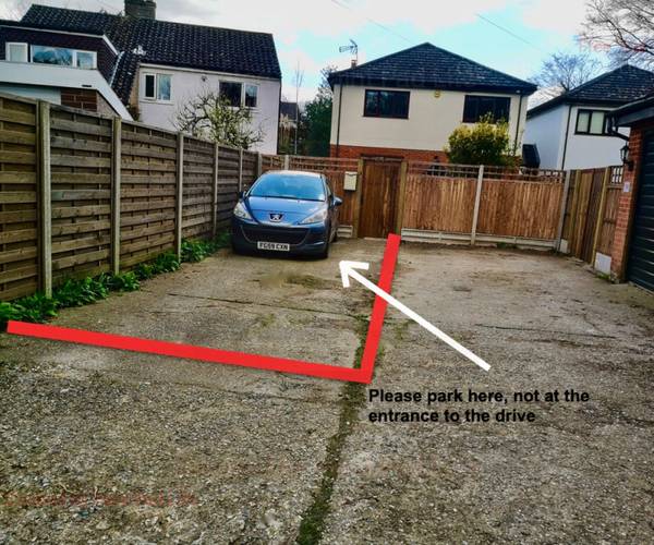 Parking on Havers Lane, CM23