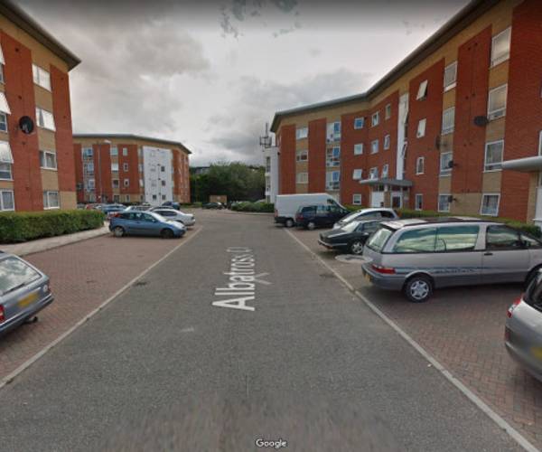 Parking on Albatross Close, E6