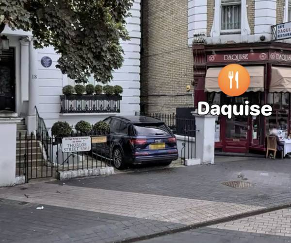 Parking on Thurloe Street, SW7