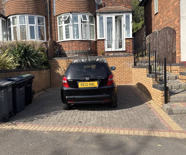 Parking on Rocky Lane, B42
