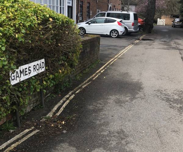 Parking on Games Road, EN4
