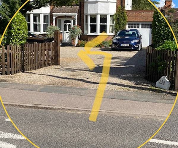 Parking on Dunmow Road, CM23