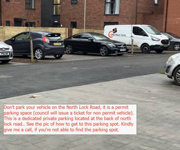 Parking on North Lock Road, LE3