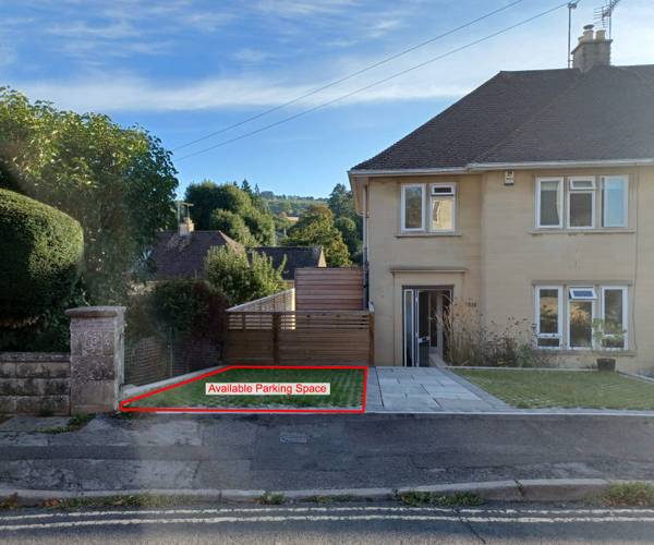 Parking on Cedric Road, BA1