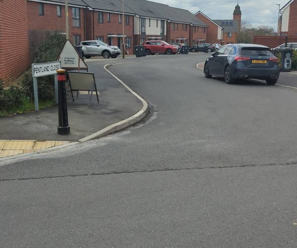 Parking on Pentland Close, LE2