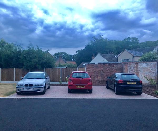 Parking on Old Forge Close, DE74