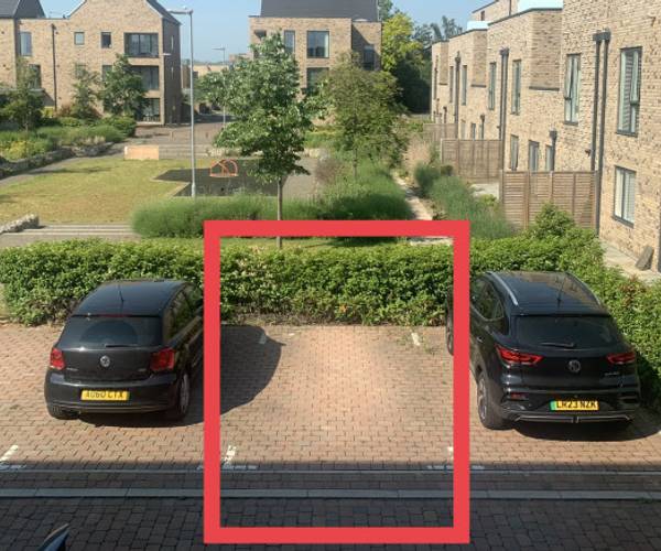 Parking on Overhill Close, CB2