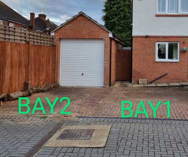 Parking on Poets Mews, LU4