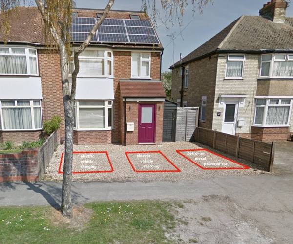Parking on Birdwood Road, CB1