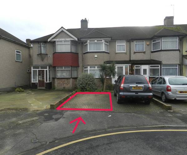 Parking on Warner Close, UB3