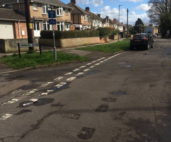 Parking on Obridge Road, TA2