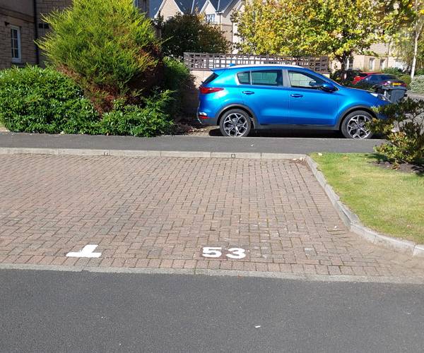 Parking on Roseburn Maltings, EH12