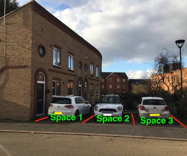 Parking on Wellington Crescent, DE1
