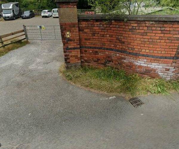private car park, gated,