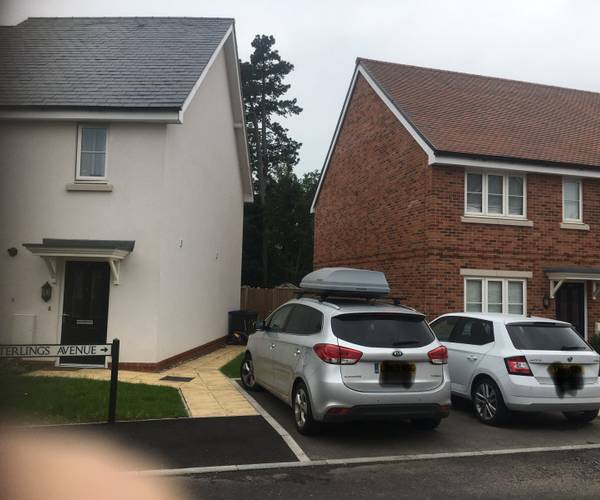 Parking on Turvin Crescent, CM20