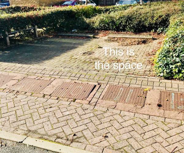 Parking space on Old Hospital Close