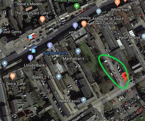 Ashby-de-la-Zouch Bakery Court Car Park (Pre-book)
