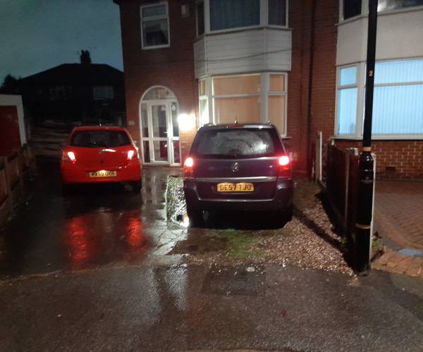 Parking on Tenby Avenue, M32