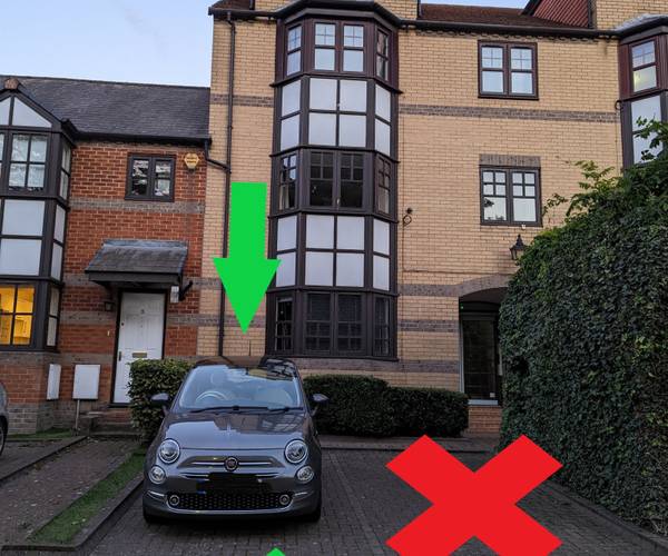 Parking on Mallard Row, RG1