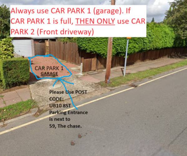 Parking on Halford Road, UB10