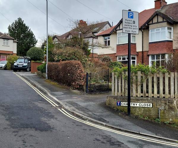 Parking on Chantry Close, LS29