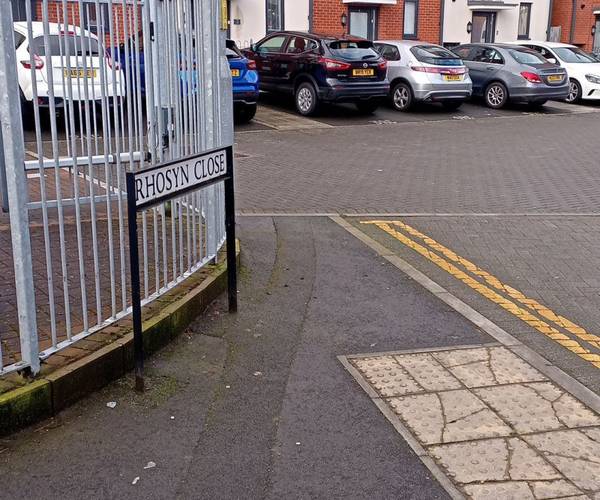 Parking on Rhosyn Close, NP19