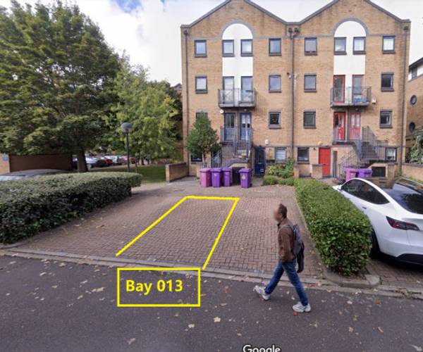Parking on Undine Road, E14