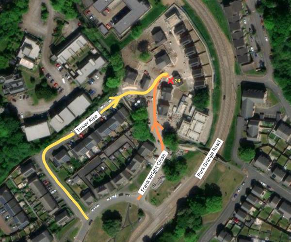 Parking on Frank Wright Close,S2