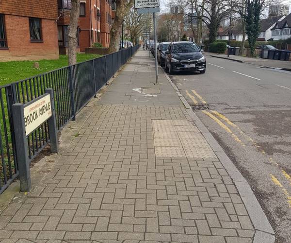 Parking on Brook Avenue, HA9