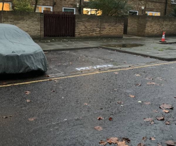 Parking on Garrick Close, SW18