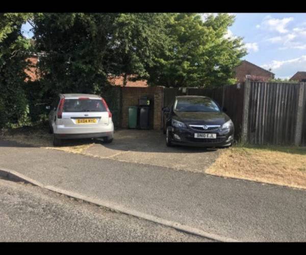 Parking on Homefield Close, RH6