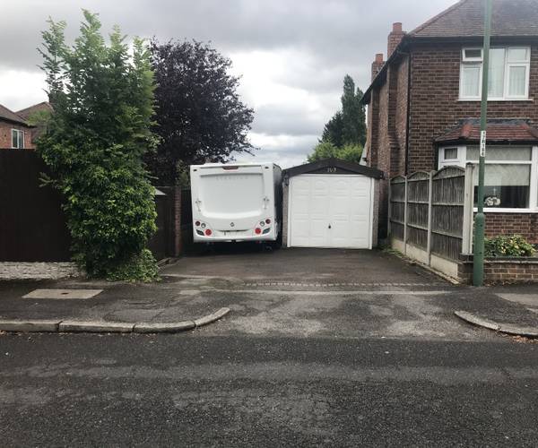 Parking on Russell Avenue, NG8