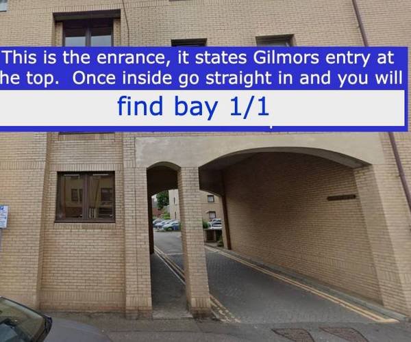Parking on Gilmours Entry, EH8