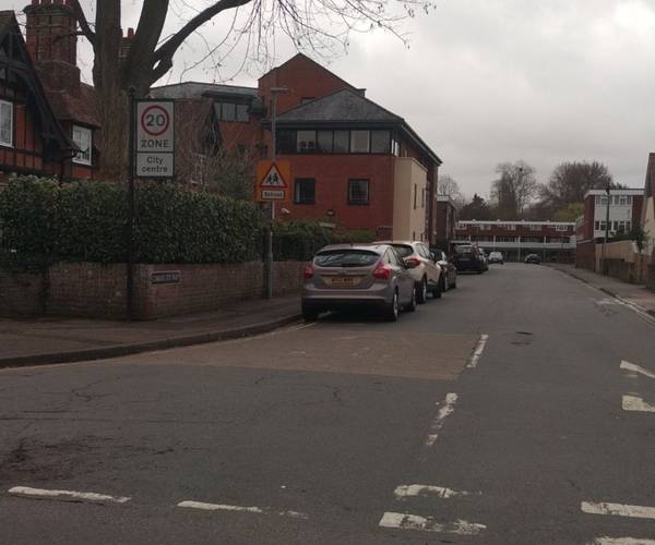 Parking on Carmelite Way, SP1