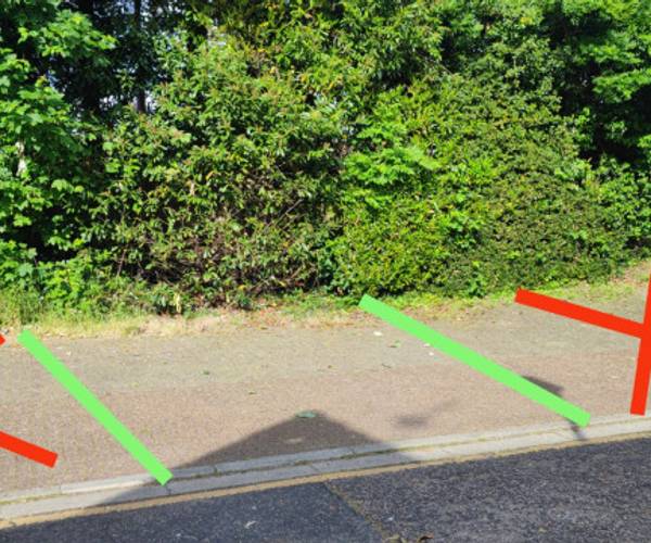 Parking on Mayfly Close, HA5
