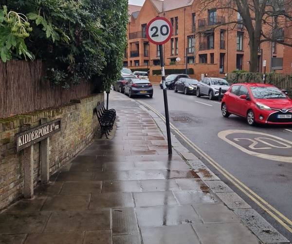Parking on Kidderpore Avenue, NW3