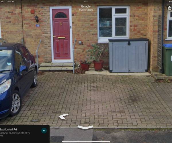 Parking on Swallowtail Road, RH12