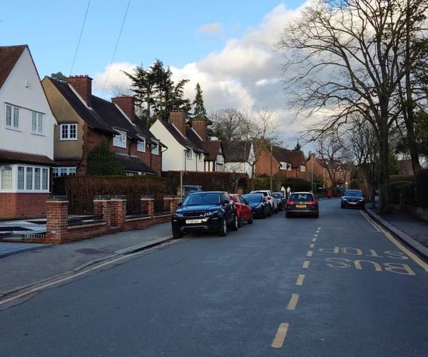 Parking on Cassiobury Park Avenue, WD18