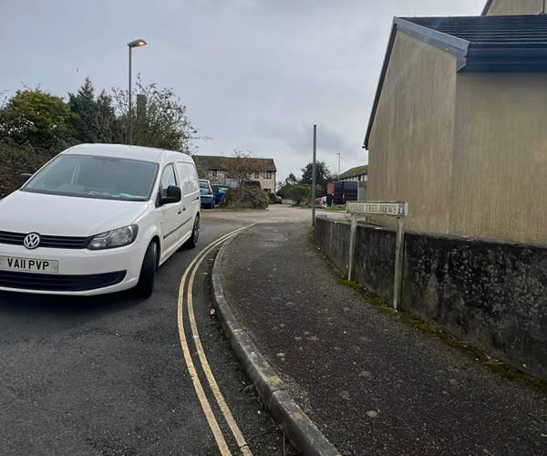 Shared driveway near St Austell railway station