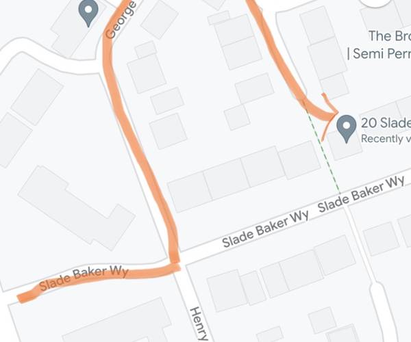 Parking on Slade Baker Way, BS16