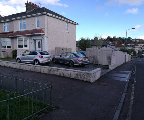 Parking on Kinghorn Drive, G44