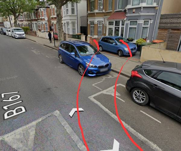Parking on Central Park Road, E6