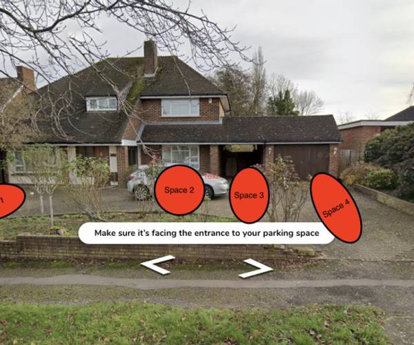 Parking on Whalley Drive, MK3
