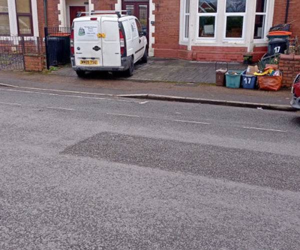 Parking on St. Marks Crescent, NP20